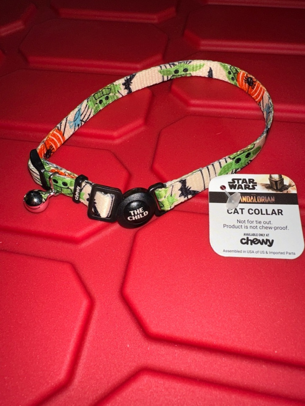 Star Wars Mandalorian Multicolor Cat Collar with Bell bats pumpkins spider New - Picture 5 of 6